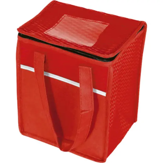 Red 9 Can Wave Design Cooler